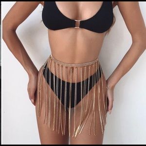 Tiger Mist Tassel Belly Chain